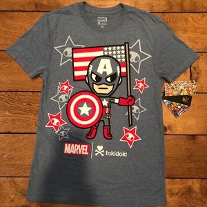 Tokidoki x Marvel Captain America Tee (Comic-Con)